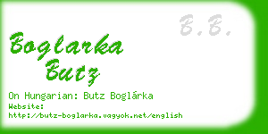 boglarka butz business card